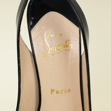 Christian Louboutin Black Lady Peep Slingback Pump 37.5