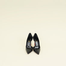 Christian Louboutin Black Iriza Croco Embossed 100 Pumps 37.5