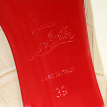 Christian Louboutin Beige Kate Croco Embossed Pump 39