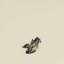 Christian Louboutin Black Double L 100 Sandals 41