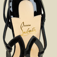Christian Louboutin Black Double L 100 Sandals 41