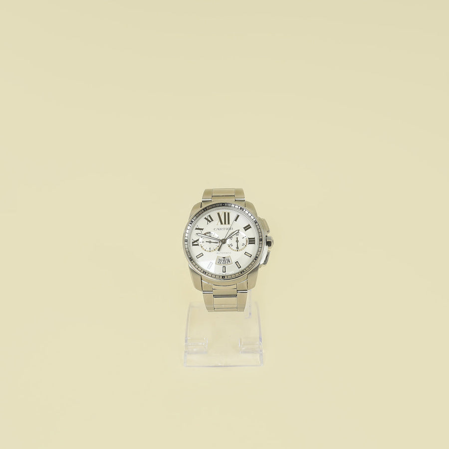 Cartier Stainless Steel Calibre de Cartier Chronograph Automatic 42mm Watch