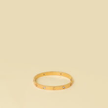 Cartier 18K Rose Gold Love Classic Model 4 Diamond Bracelet 17