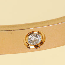 Cartier 18K Rose Gold Love Classic Model 4 Diamond Bracelet 17