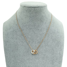 Cartier 18K Bicolor Gold Love 6 Diamond Pendant Necklace