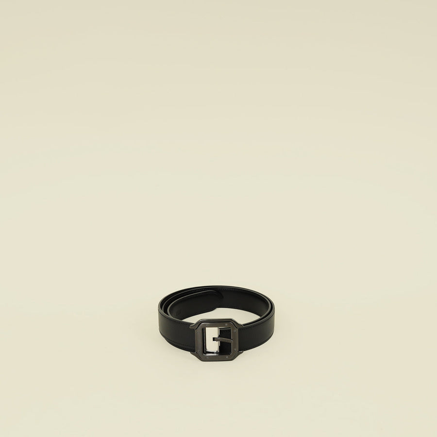 Cartier Black Reversible Santos De Cartier Belt