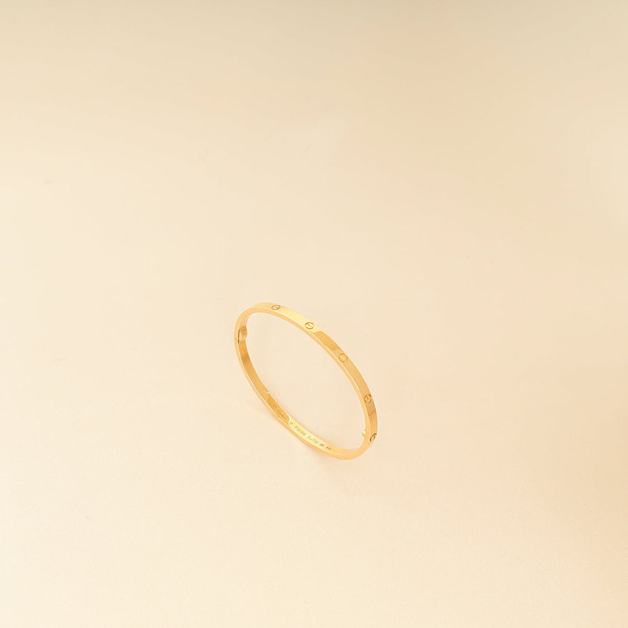 Cartier 18K Yellow Gold Love Small Model Bracelet 17