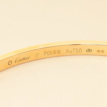 Cartier 18K Yellow Gold Love Small Model Bracelet 17