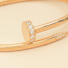 Cartier 18K Rose Gold Diamond Juste Un Clou Classic Bracelet 17