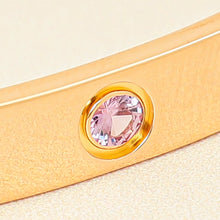Cartier 18K Rose Gold Pink Sapphire Love Cuff Bracelet 18