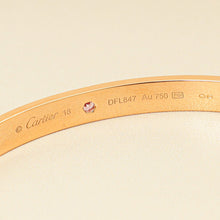 Cartier 18K Rose Gold Pink Sapphire Love Cuff Bracelet 18