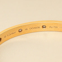 Cartier 18K Rose Gold Love 10 Diamonds Bracelet 16
