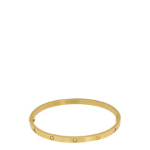 Cartier 18K Yellow Gold Love 6 Diamond Small Model Bracelet 17