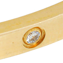 Cartier 18K Yellow Gold Love 6 Diamond Small Model Bracelet 17