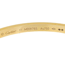 Cartier 18K Yellow Gold Love 6 Diamond Small Model Bracelet 17