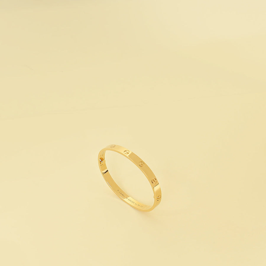 Cartier 18K Yellow Gold Love Classic Bracelet 18