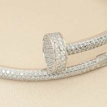 Cartier 18K White Gold Diamonds Classic Model Juste Un CLou Bracelet 15