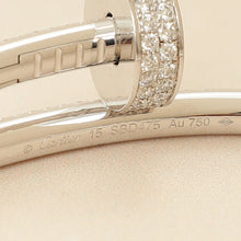 Cartier 18K White Gold Diamonds Classic Model Juste Un CLou Bracelet 15