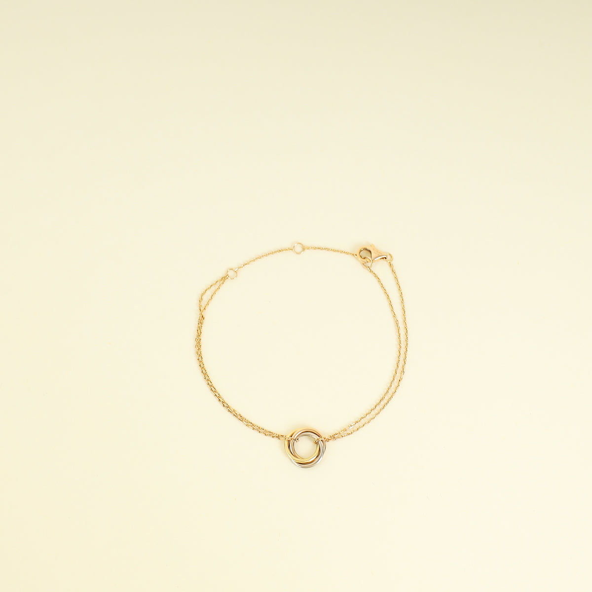 Cartier 18K Trinity Double Chain Bracelet