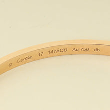 Cartier 18K Rose Gold Love Small Model Bracelet 17