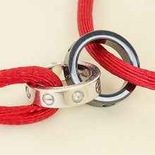 Cartier 18K White Gold Diamond Interlocking Love Cord Bracelet