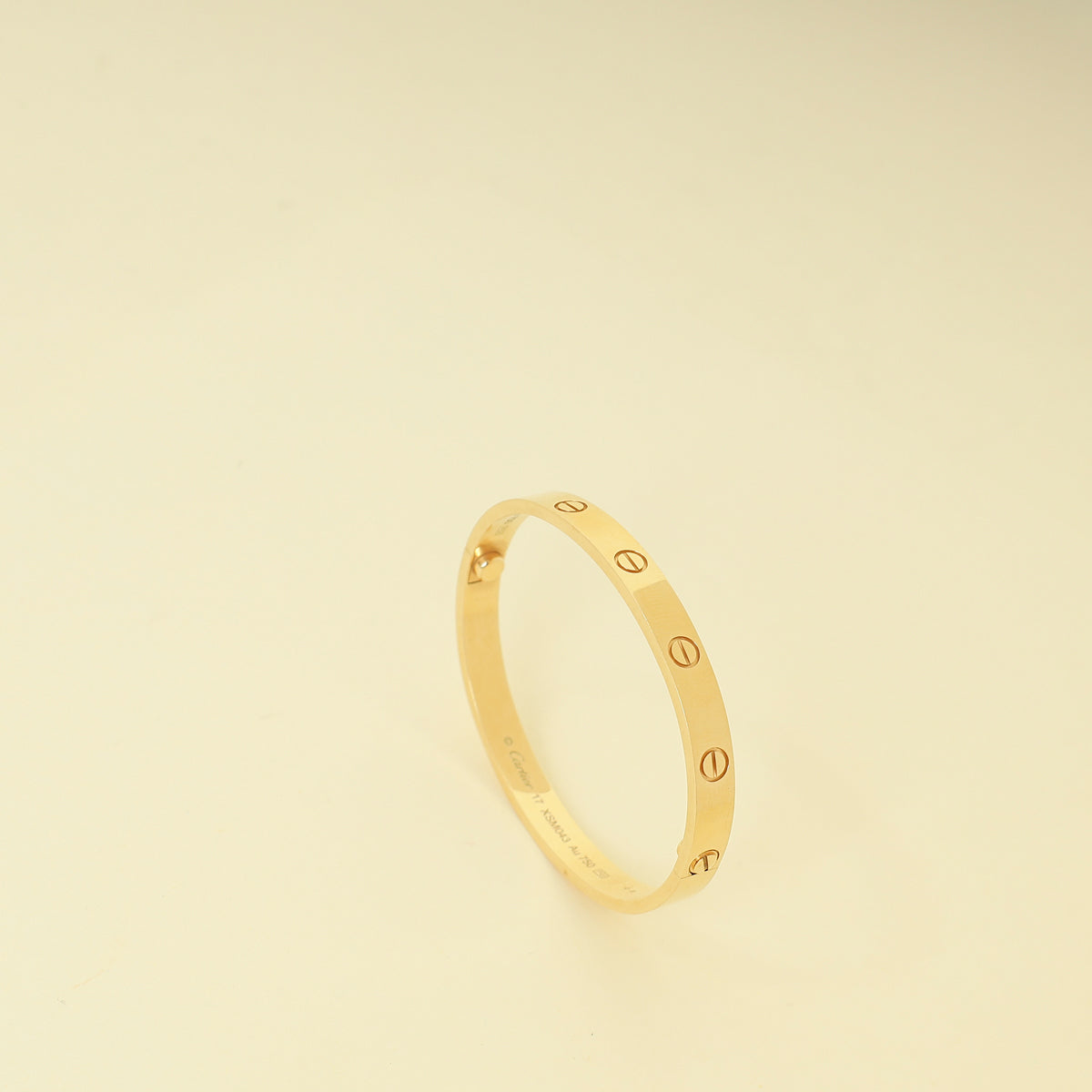 Cartier 18K Yellow Gold Classic Love Bracelet 17