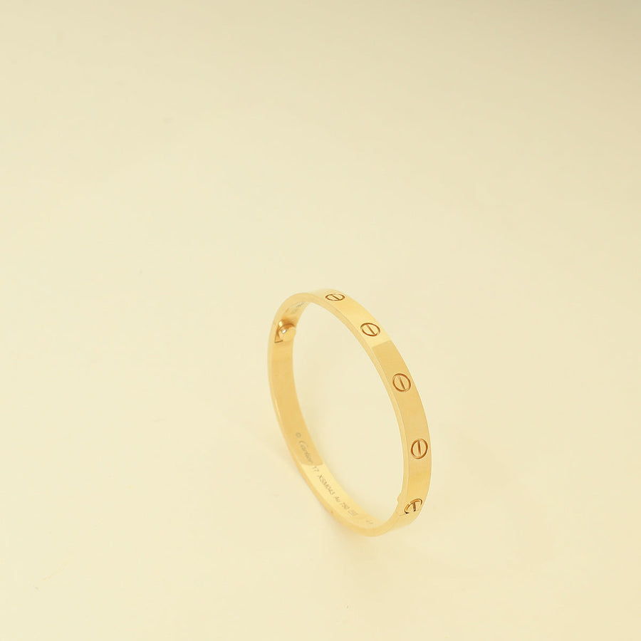 Cartier 18K Yellow Gold Classic Love Bracelet 17