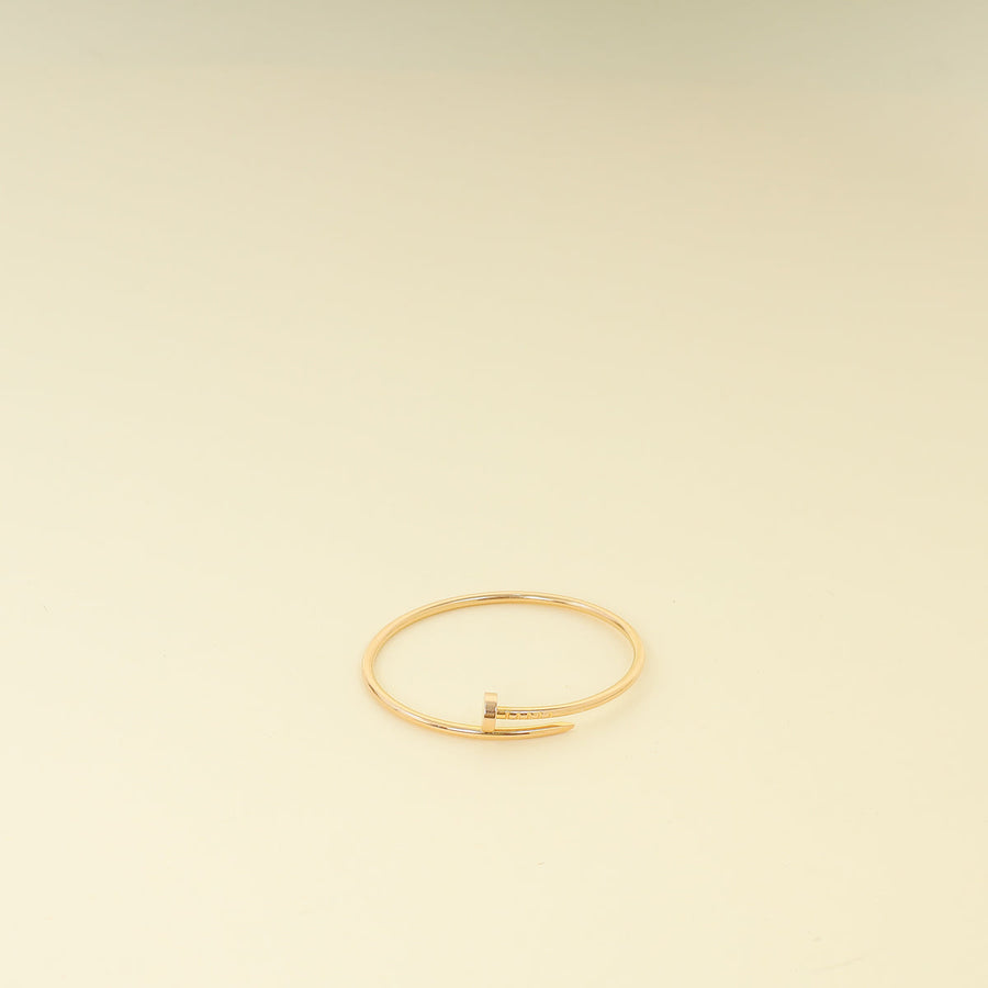 Cartier 18K Rose Gold Juste Un Clou Small Model Bracelet 15