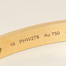 Cartier 18K Yellow Gold 4 Diamond Love Classic Bracelet 16