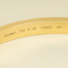 Cartier 18K Yellow Gold Love Classic Model Bracelet 17