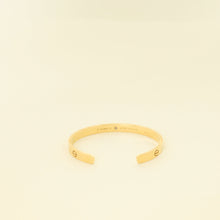 Cartier 18K Yellow Gold Love Cuff 1 Diamond Bracelet 18