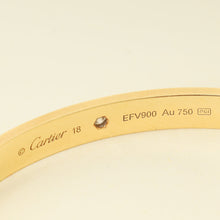 Cartier 18K Yellow Gold Love Cuff 1 Diamond Bracelet 18