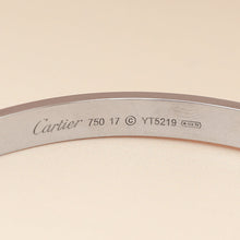 Cartier 18K White Gold Love Classic Model Bracelet 17