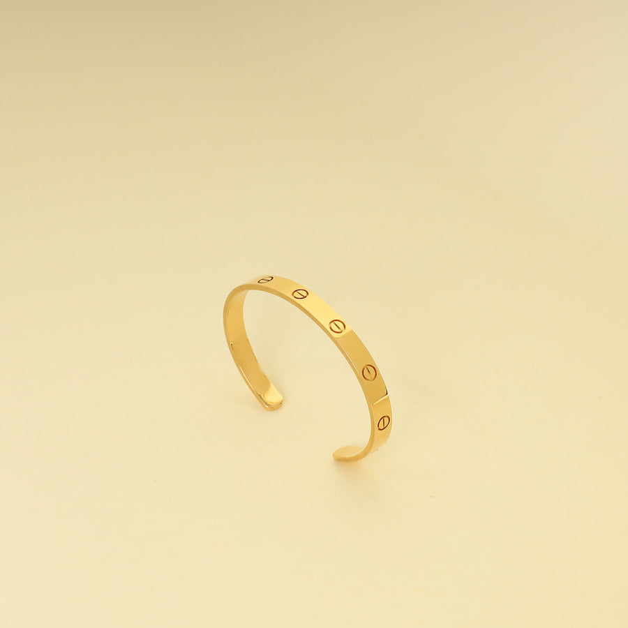 Cartier 18K Rose Gold Love Cuff Bracelet 18