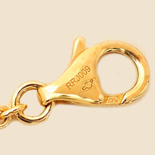 Cartier 18K Yellow Gold Love Hoop On Chain Bracelet 17