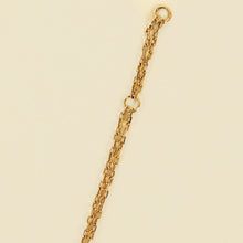 Cartier 18K Rose Gold Diamond Love Double Chain Bracelet
