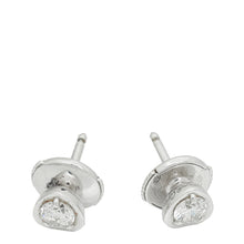 Cartier  18K White Gold Diamond Diamants Legers de Cartier Heart Motif Earrings
