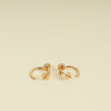 Cartier 18K Pink Gold Diamond Juste Un Clou Hoop Earrings Small Model