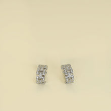 Cartier 18K White Gold Maillon Panthère Paved Diamond Earrings