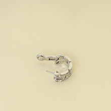 Cartier 18K White Gold Maillon Panthère Paved Diamond Earrings