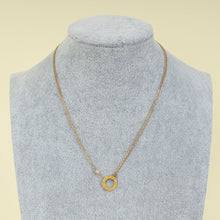 Cartier 18K Rose Gold Love Double Chain 2 Diamond Necklace
