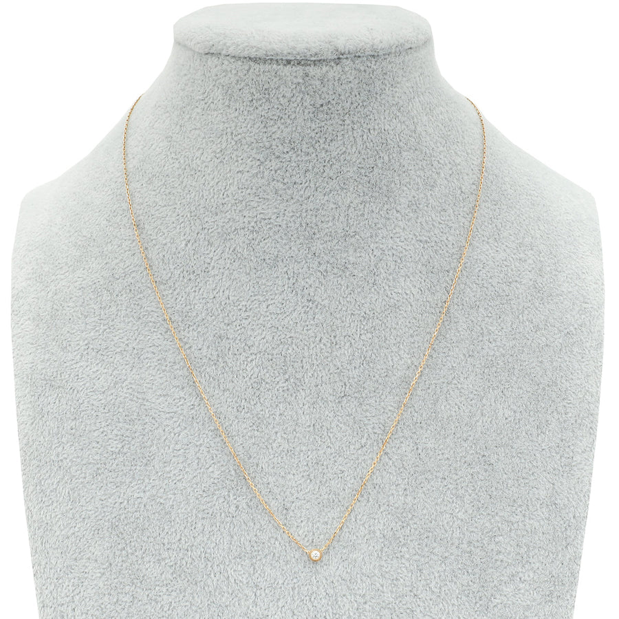 Cartier 18K Pink Gold Diamond D'Amour Mini Model Pendant Necklace