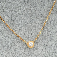 Cartier 18K Pink Gold Diamond D'Amour Mini Model Pendant Necklace
