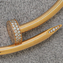 Cartier 18K Rose Gold Diamond Classic Model Juste un Clou Torque Necklace