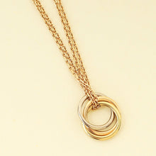 Cartier 18K Trinity Double Chain Necklace Mini Model