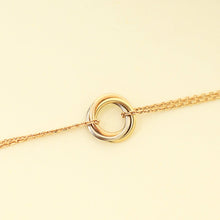 Cartier 18K Trinity Double Chain Necklace Mini Model