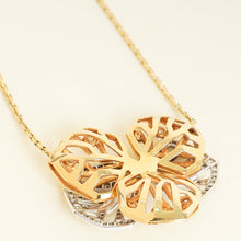 Cartier 18K Yellow and White Gold Diamond Caresse d'Orchidees Necklace