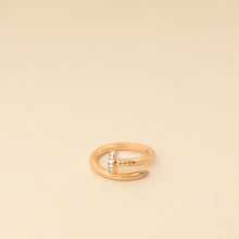 Cartier 18K Rose Gold Diamond Juste Un Clou Ring, Classic Model 52