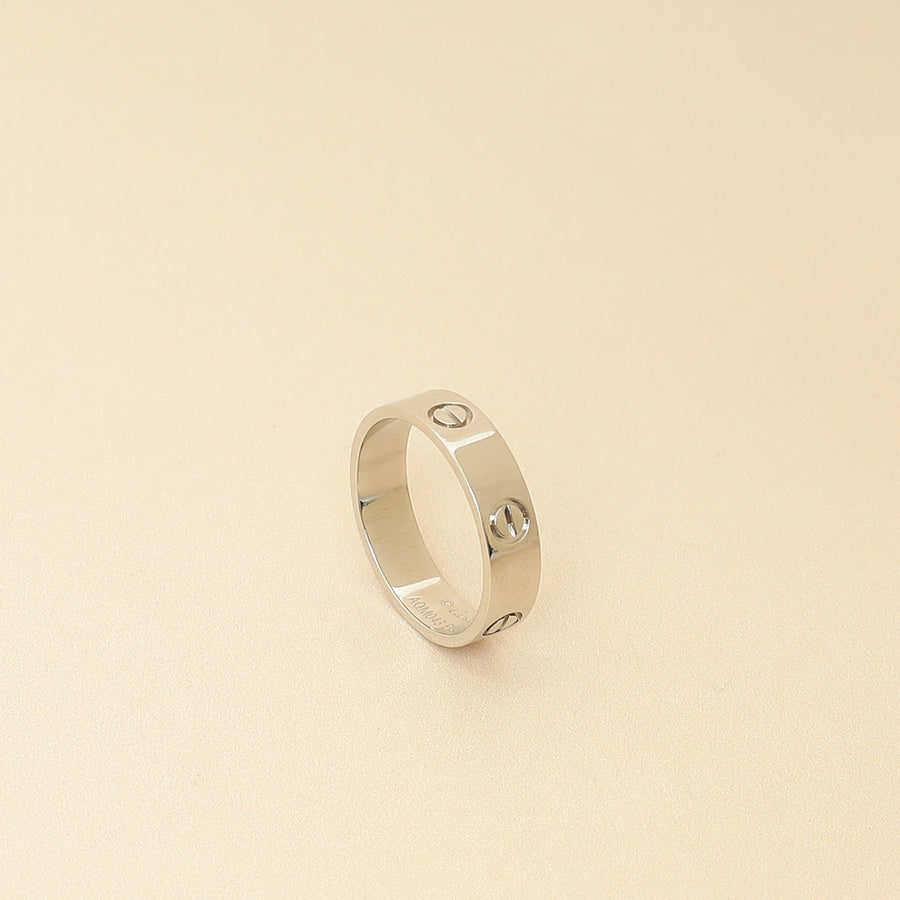 Cartier Platinum Classic Model Love 5.5mm Ring 63