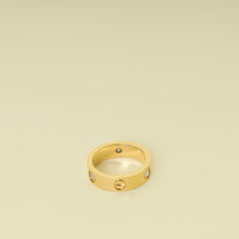 Cartier 18K Yellow Gold 3 Diamond Love Classic Ring 55